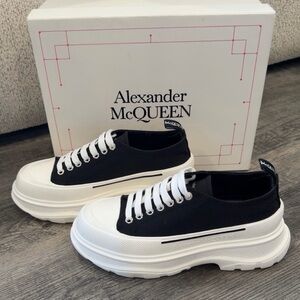 Alexander McQueen Monochrome Platform Sneakers